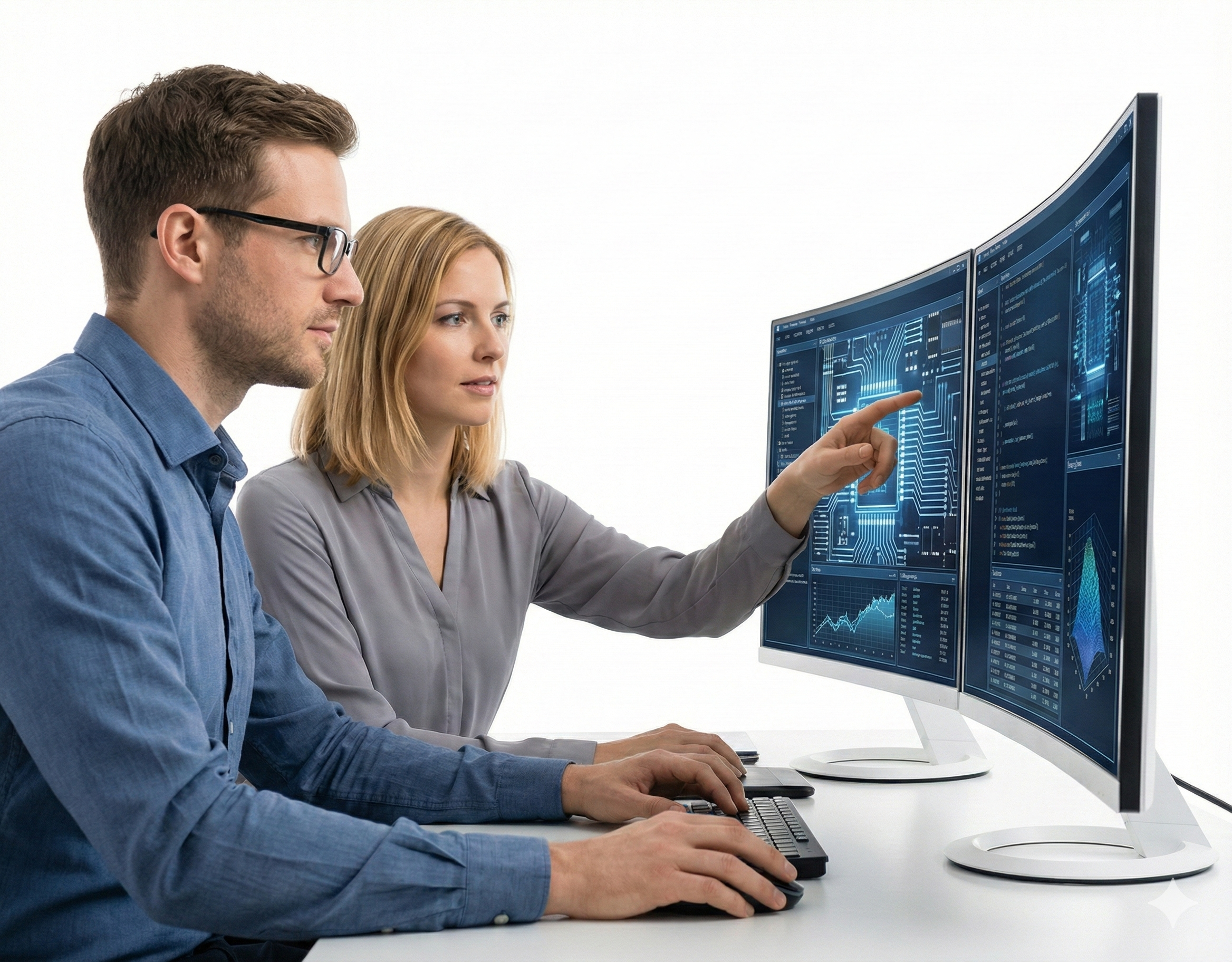 DELANSYS Ingenieurteam bei der Arbeit